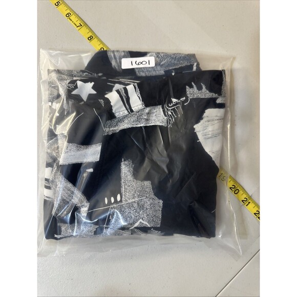 Vintage Haupt Germany Camp Shirt Mens XL Abstract Print Art to Wear Geometric - Picture 13 of 14